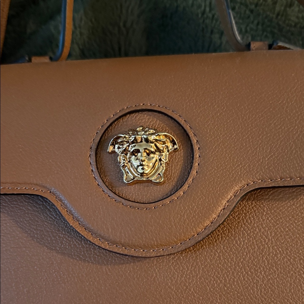 Versace Tan Crossbody Bag with Medusa Emblem - Picture 2 of 14